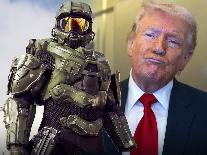master chief and donald trump getty 1