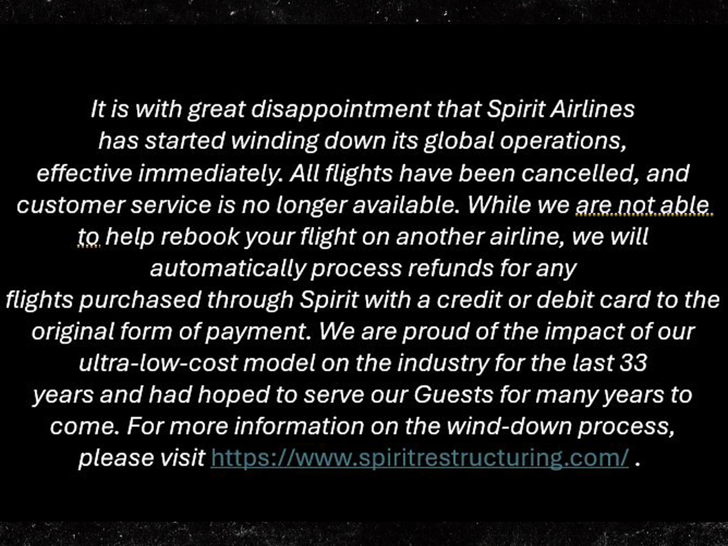 sub spirit airlines statement x