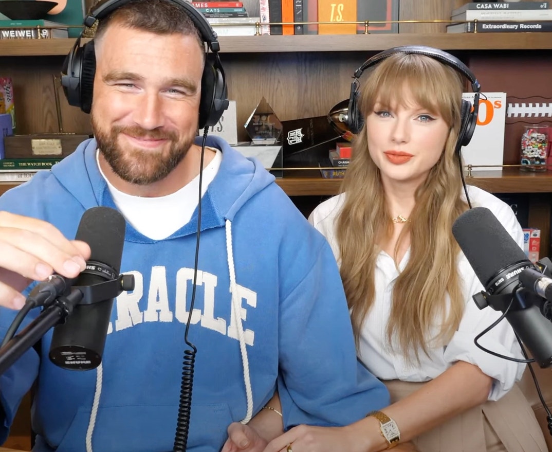 Taylor Swift Travis Kelce Handsy New Heights Podcast 29