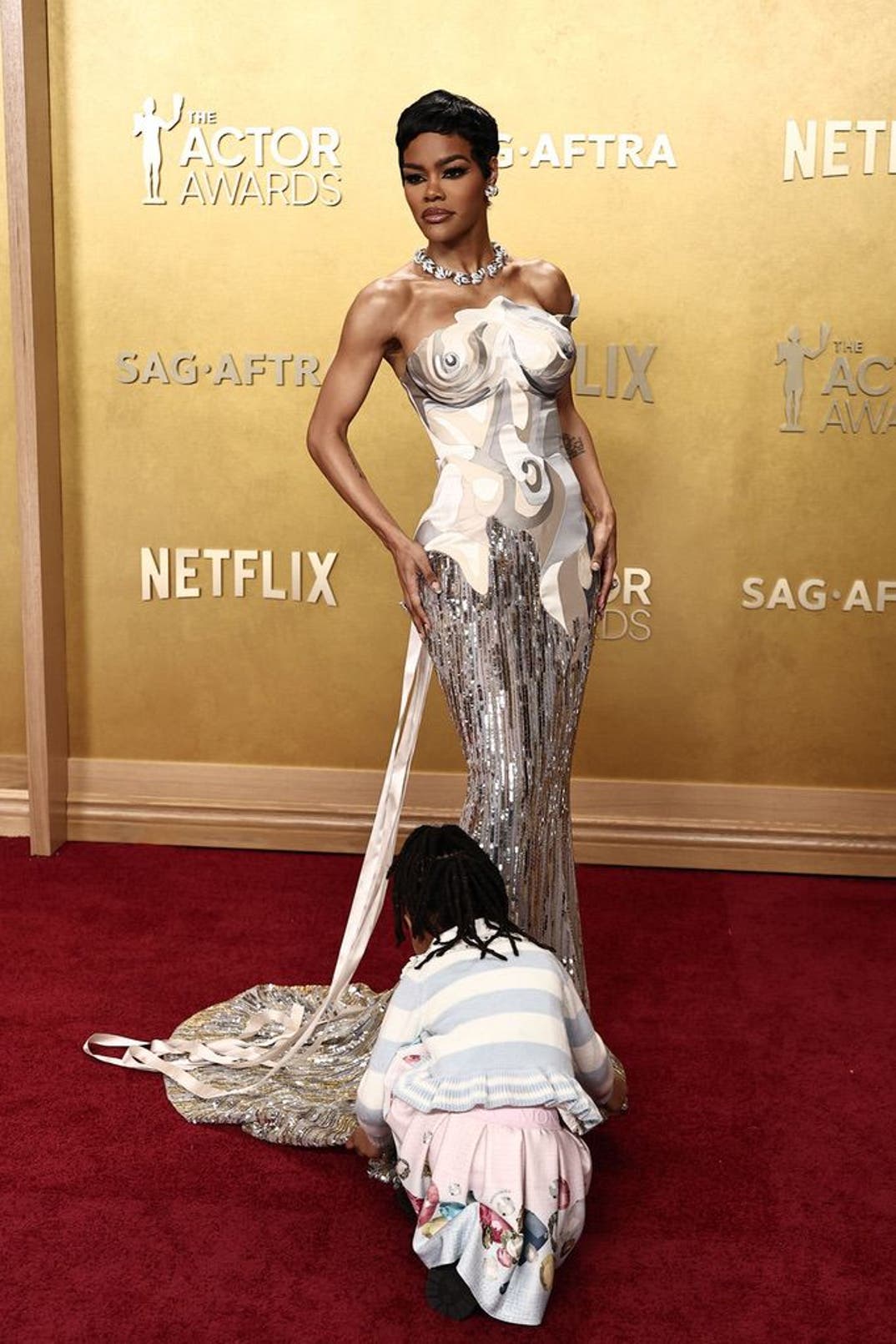 Teyana Taylor Rue Rose Shumpert 32nd Annual Actor Awards 2