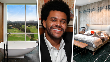 The Weeknd just moved into a penthouse bachelor pad in Bev Hills, and while the dude certainly doesn't need any help getting laid ... his new place is certain to be filled with chicks.