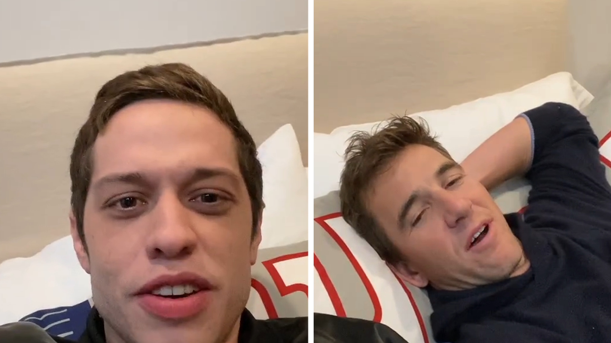 Pete Davidson Returns to Instagram With Eli Manning, ‘Stay Tuned’