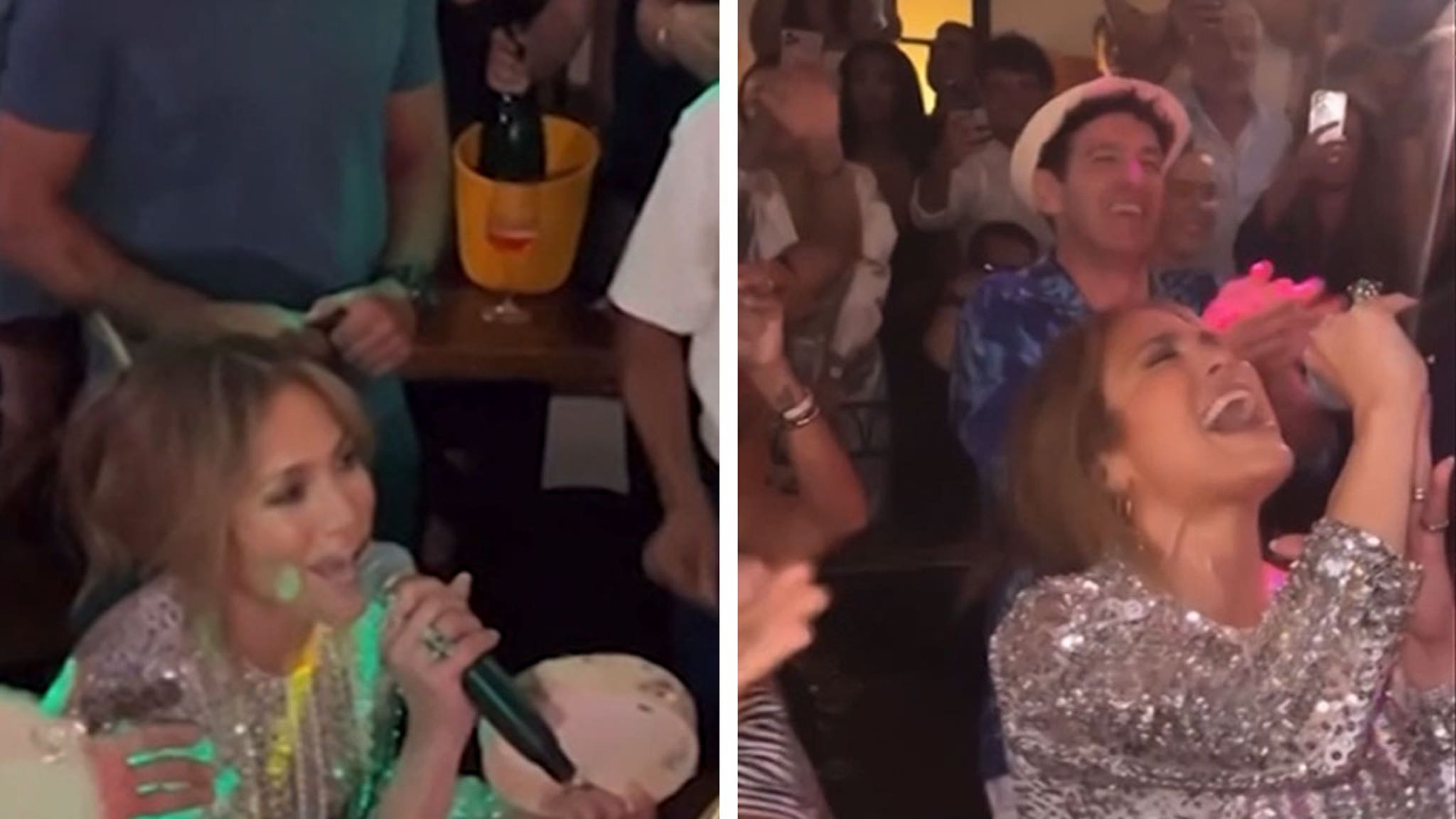 Jennifer Lopez śpiewa karaoke we Włoszech, daje z siebie wszystko Gloria Gaynor