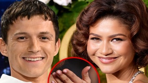 Zendaya Tom Holland engaged golden globes engagement ring