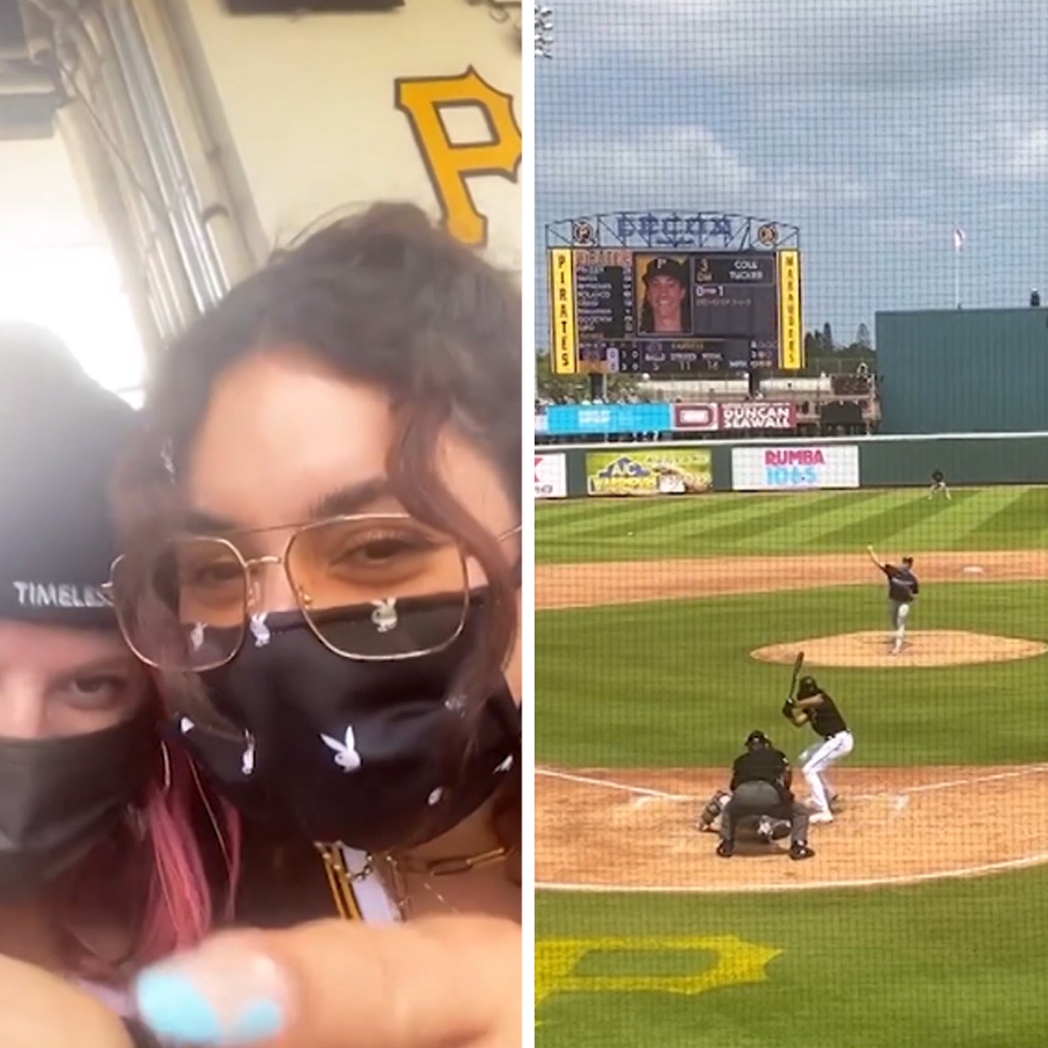 Vanessa Hudgens Spotted at Cole Tucker's MLB Game