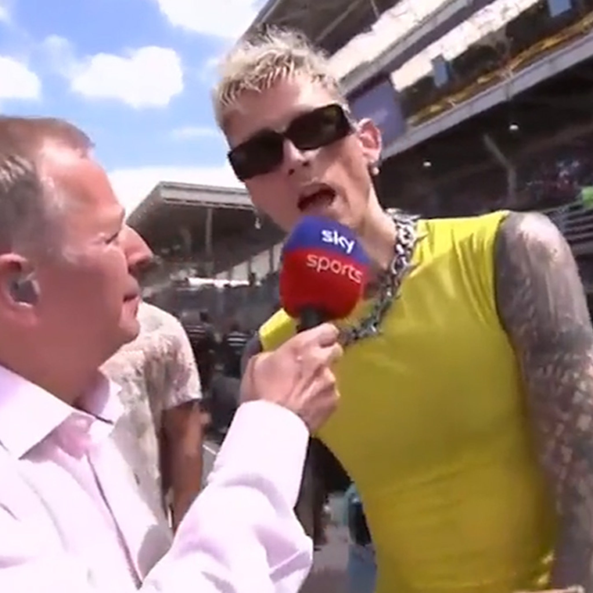 Machine Gun Kelly Responds to Criticism of F1 Grand Prix Interview