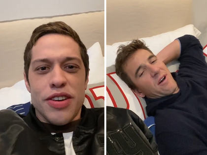 eli manning pete davidson bed