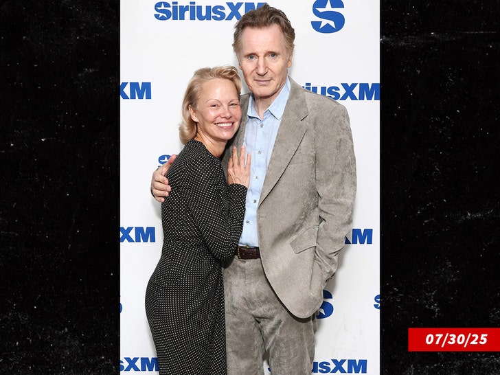 Pam Anderson e Liam Neeal Getty 1