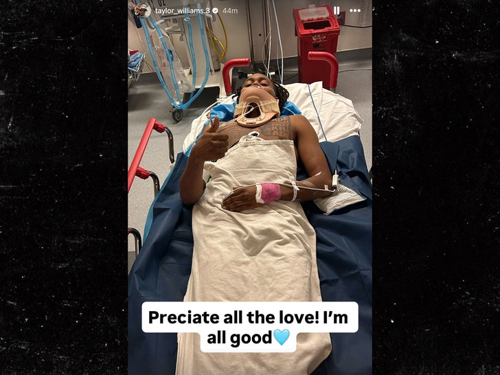 taylor williams injury instagram sub 2