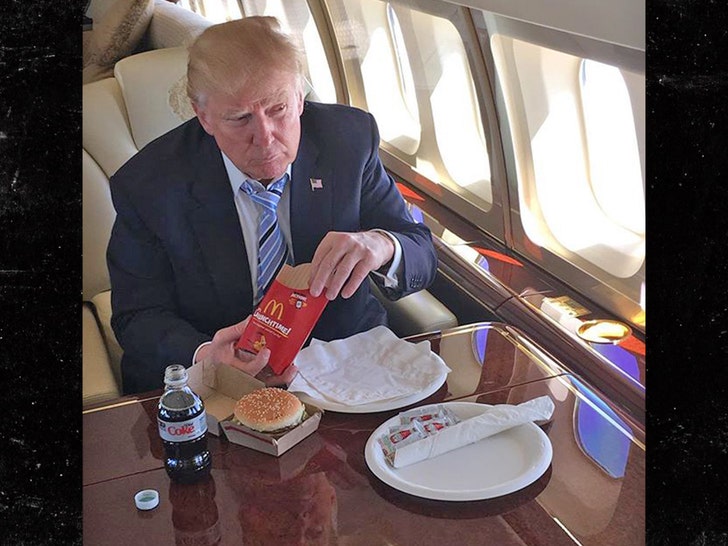 donald trump mcdonalds sub instagram
