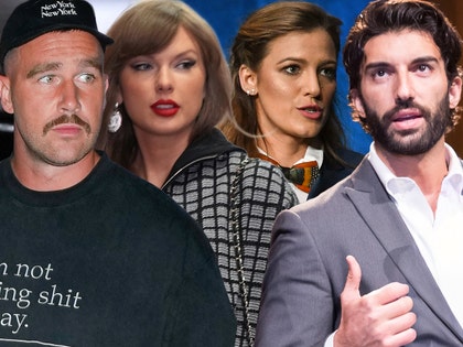 travis kelce taylor swift blake lively justin baldoni getty comp