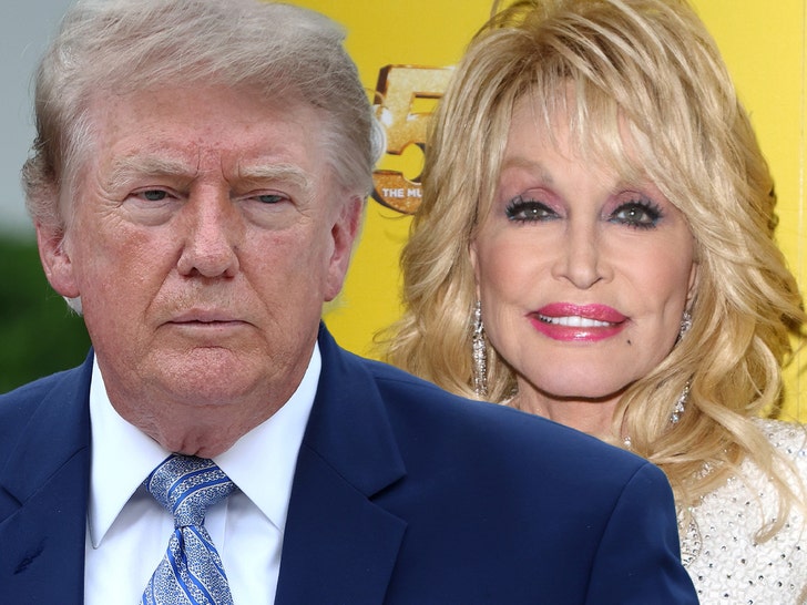 donald trump dolly parton getty comp