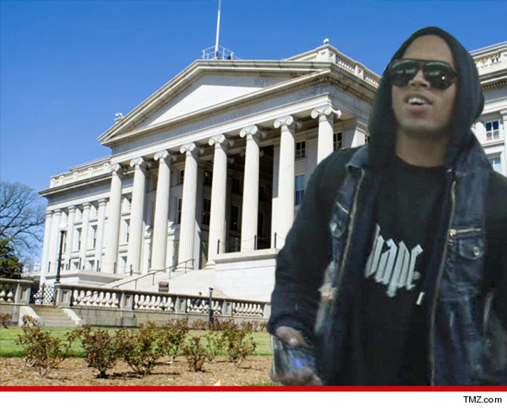 Chris Brown -- U S Gov't Could Crack Assault Caper :: 1101-chris-brown-treasury-department-dc-tmz-3