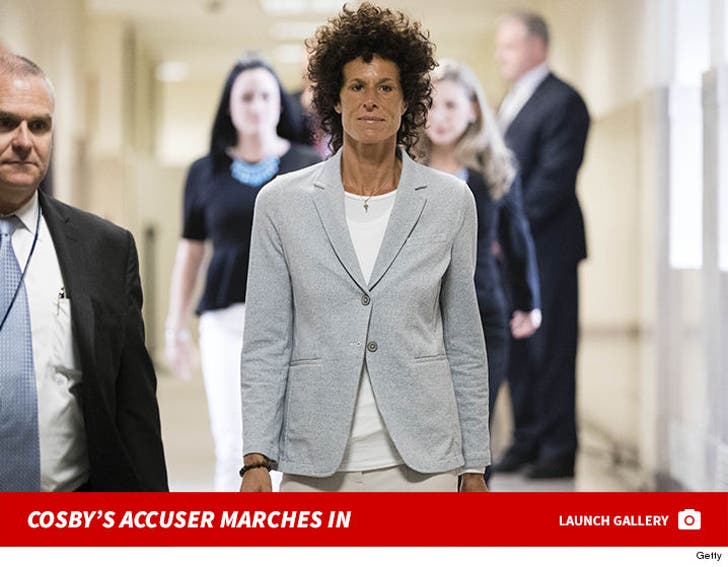 Bill Cosby On Trial - Cosby's Accuser Marches In