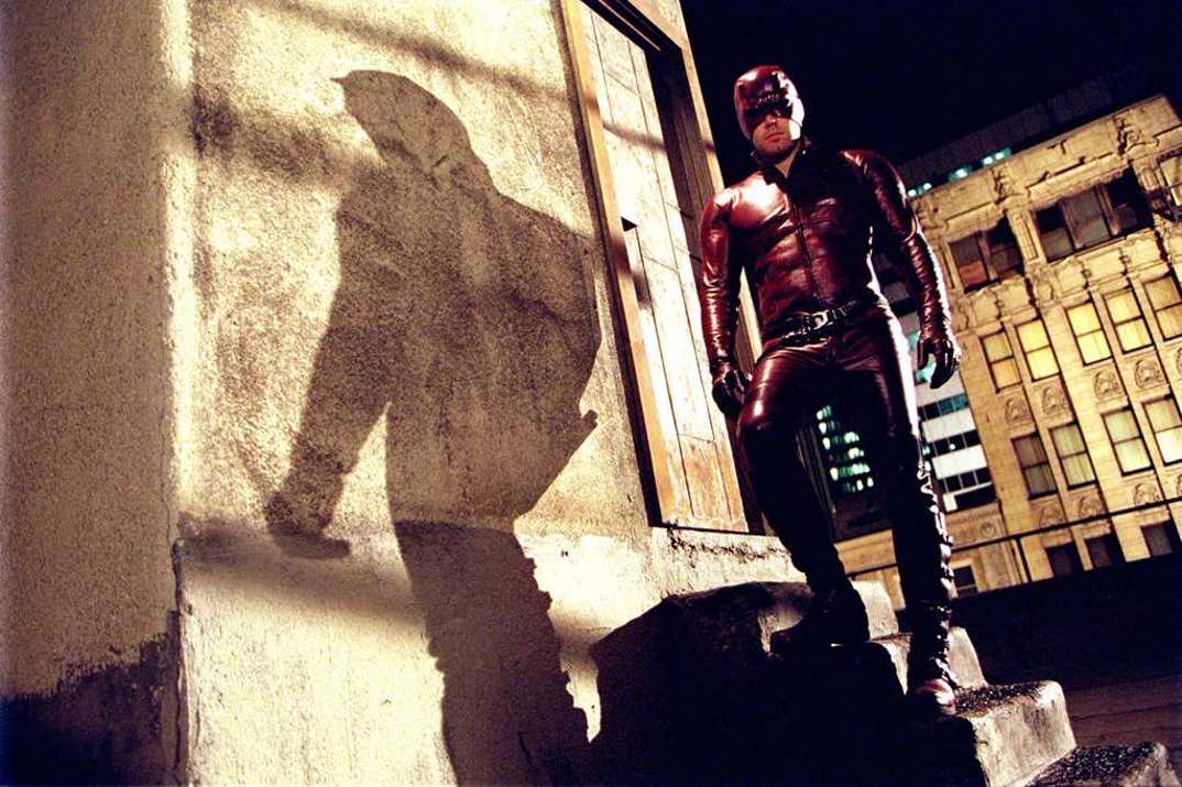 In 2003, Ben Affleck starred as Daredevil -- the alter ego of the blind lawyer, Matt Murdock -- in the action/thriller film 
