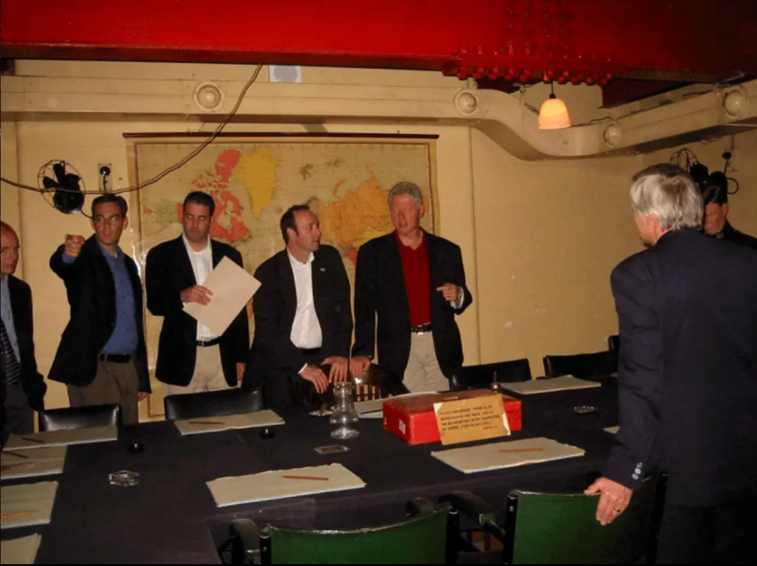 Kevin Spacey and Bill Clinton