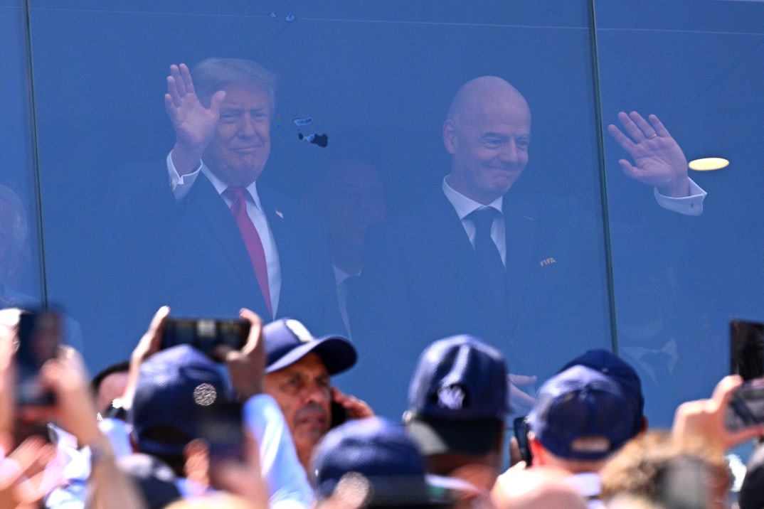 Donald Trump and Gianni Infantino