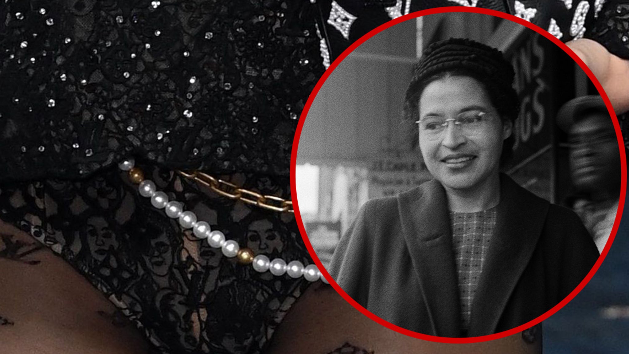 BLACKPINK's Lisa Appears to Have Rosa Parks' Face on Undies at Met Gala