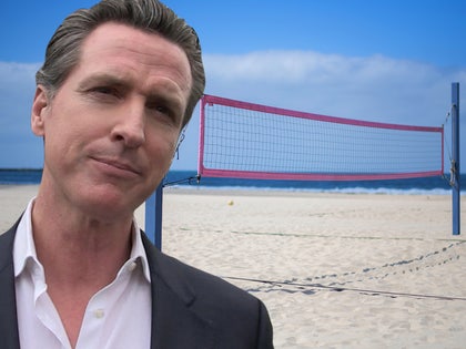 0520 Gavin Newsom beach volley ball tmz comp