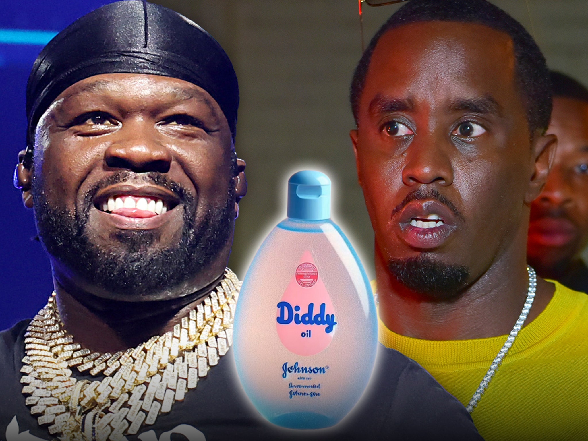 50 Cent Roasts Diddy With Baby Oil Meme as Netflix Doc Nears Completion