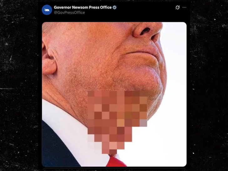 newsom donald trump neck