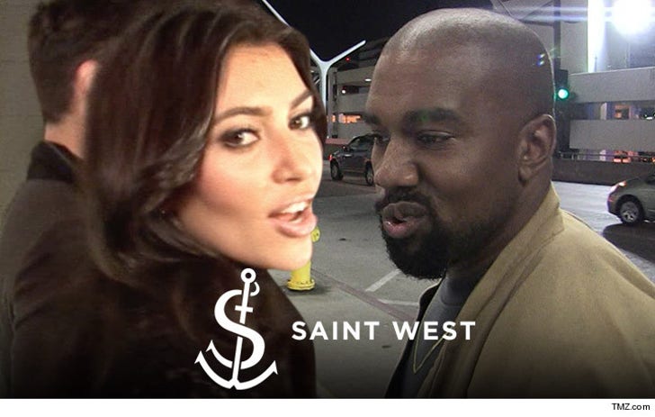 Kim and Kanye Gotta Buck Up to Get Baby Saint's :: 1207-kim-kanye-saint-west-main-tmz-4