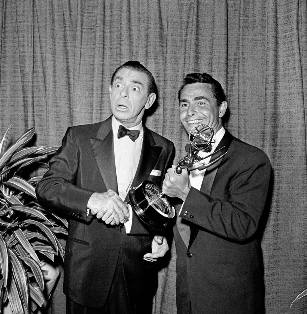Eddie Cantor and Rod Serling -- 10th Annual Primetime Emmy Awards