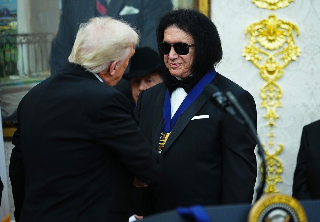 Donald Trump and Gene SImmons