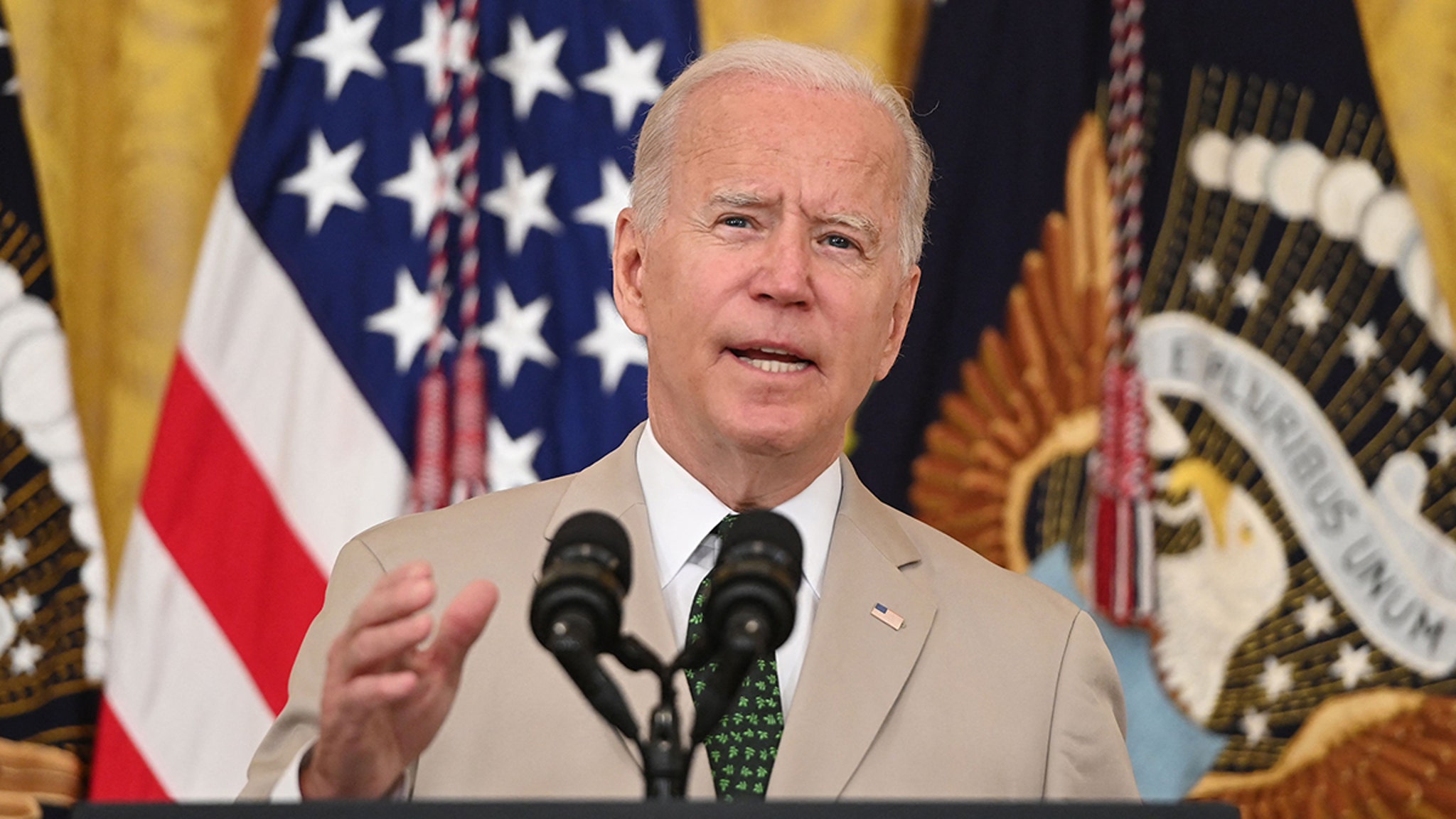 President Biden Wears Tan Suit Nearly 7 Years After Obama's Controversy