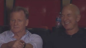 Jeff Bezos Chummy With NFL Commissioner Roger Goodell During 'TNF' Game
