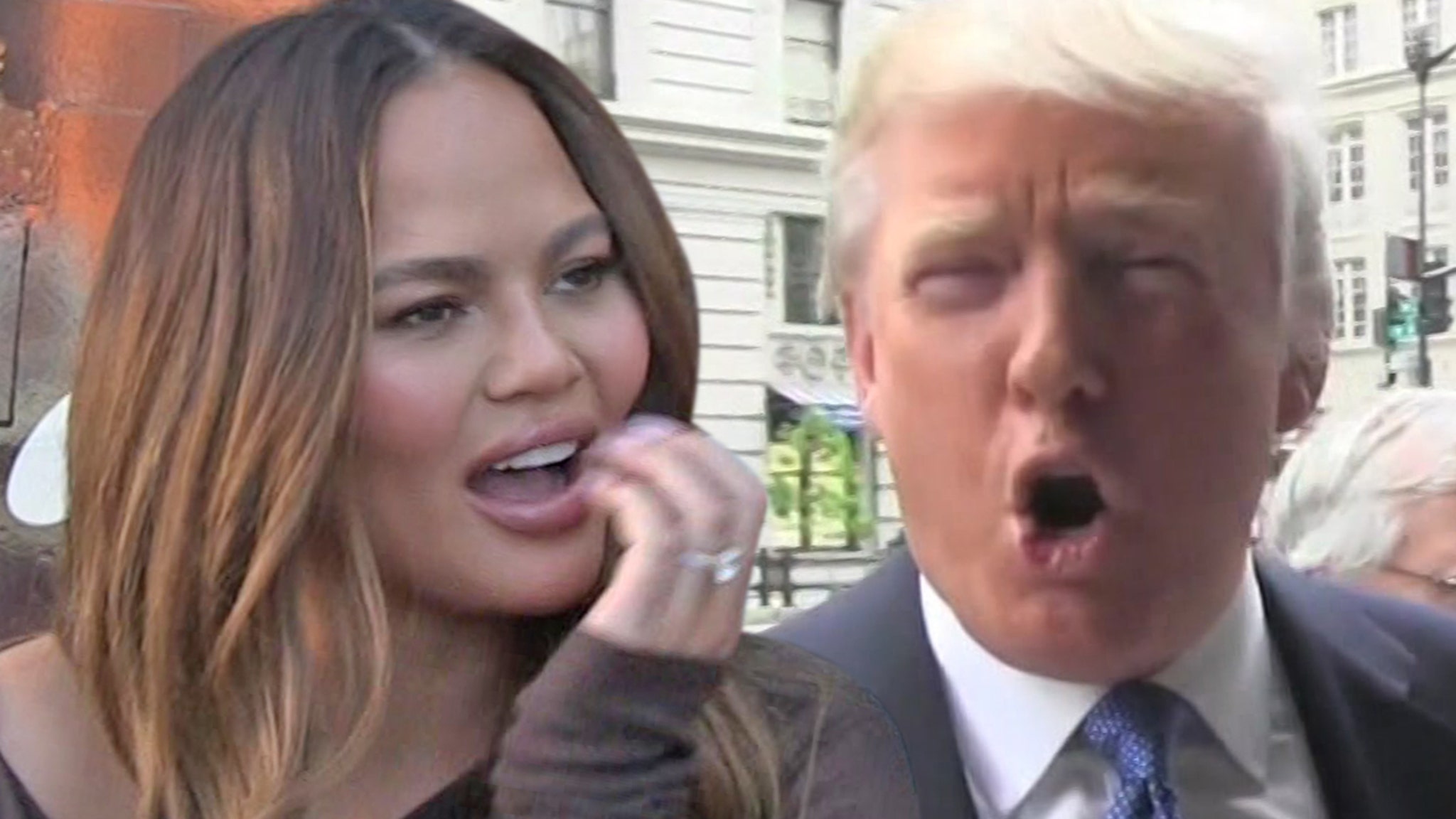 Chrissy Teigen Reacts to Reading Trump Diss "P**sy Ass" to Congress