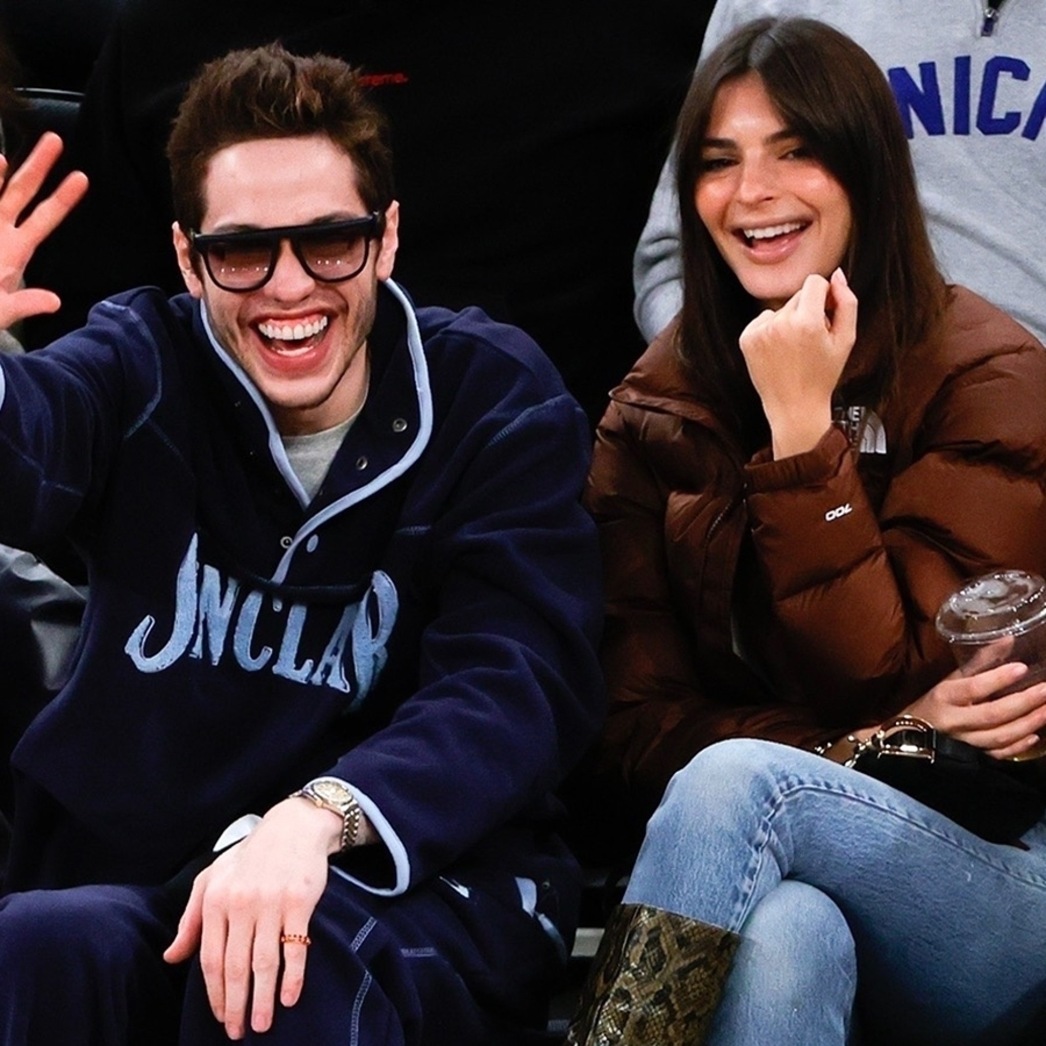 Pete Davidson, Emily Ratajkowski at a Knicks Game when they dating