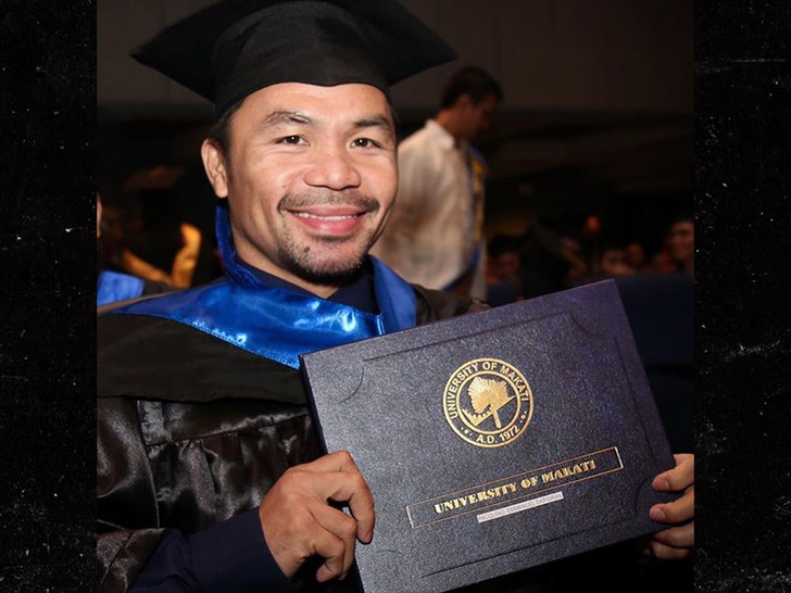Manny Pacquiao Graduates from University of Makati