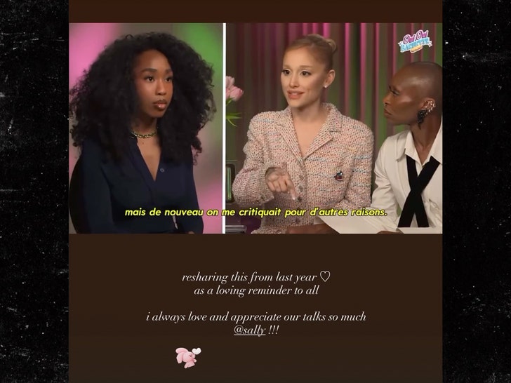 ariana grande instagram story