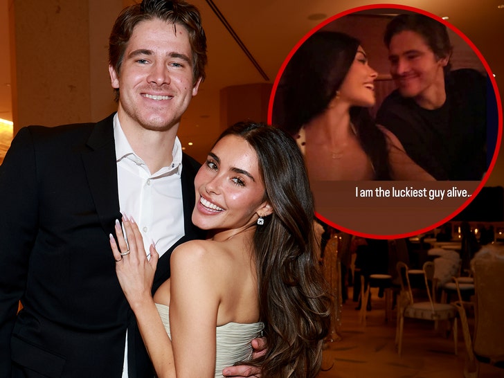 justin herbert and madison beer getty comp