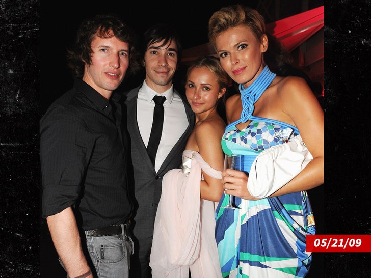 James Blunt, Justin Long, Hayden Panettiere and Diana Jenkins Pascal Le Segretain-amfAR-Getty Images for amfAR