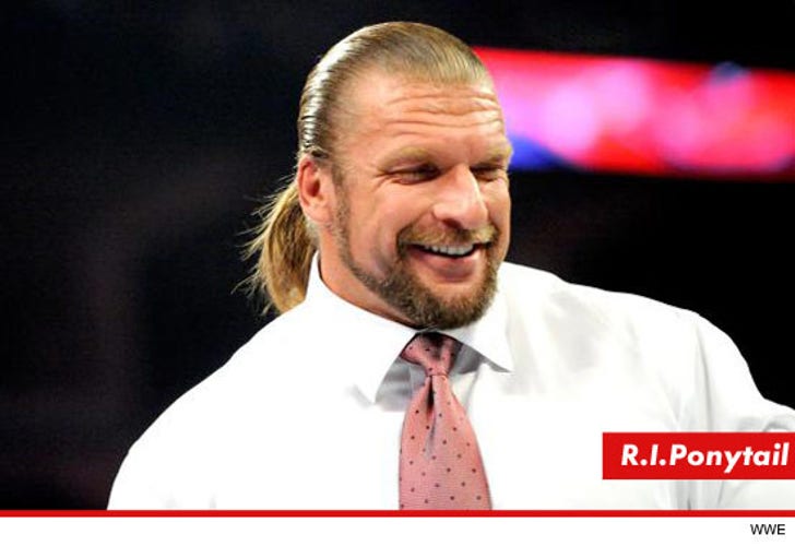 Former WWE star only agreed to let Triple H cut his hair on one