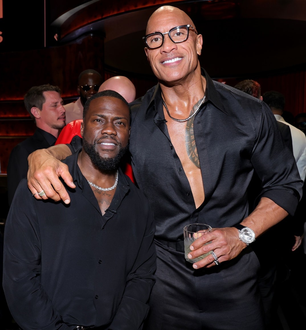 Kevin Hart and Dwayne Johnson attend Netflix Is A Joke Festival Presents: The Roast of Kevin Hart