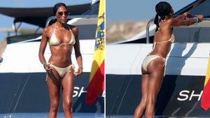 Naomi Campbell On A Yacht In A Bikini With Michelle Rodriguez and Eiza Gonzalez