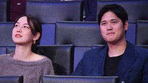 amiko Tanaka and Shohei Ohtani attend a basketball game between the Los Angeles Lakers and Portland Trailblazers at Crypto.com Arena on December 08, 2024 in Los Angeles, California