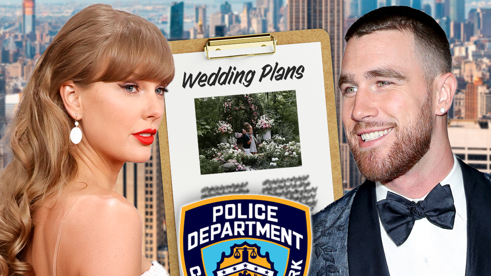 NYPD Cop Spills Tea on Taylor Swift & Travis Kelce Wedding?!