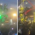 Travis Scott Stops Concert and Orders Fans Dangling from Truss to Get Down