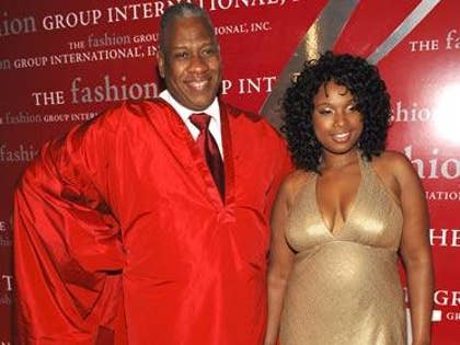 Andre Leon Talley and Jennifer Hudson