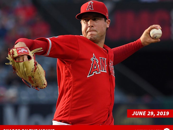 Tyler Skaggs Pitching Against the Oakland Athletics