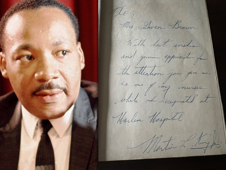 martin luther king jr signed document main