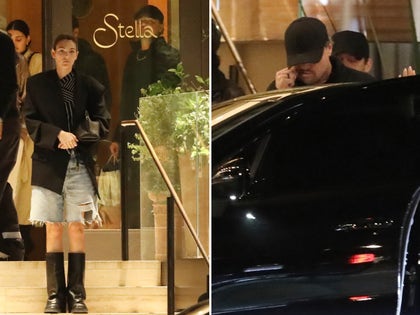 Leonardo DiCaprio And Vittoria Ceretti Leaving Stella Restaurant Together