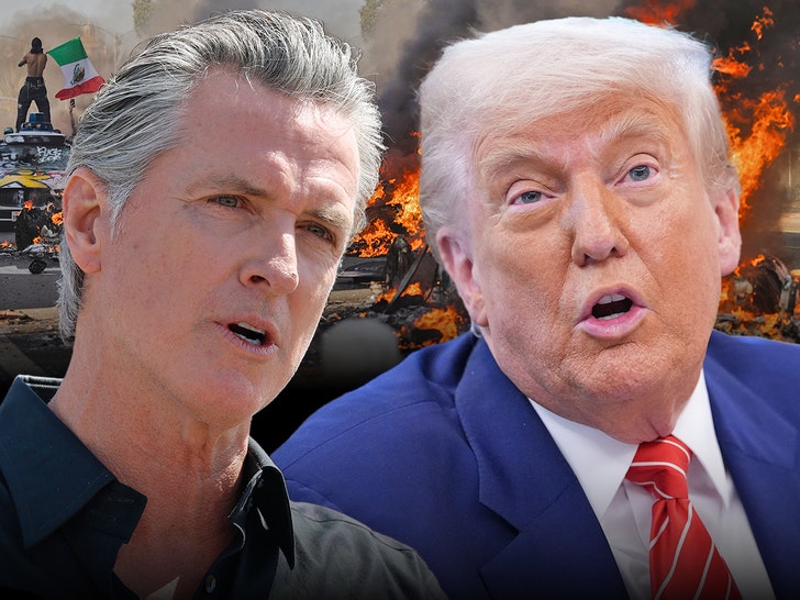Donald Trump y Gavin Newsom La protestas Getty 1