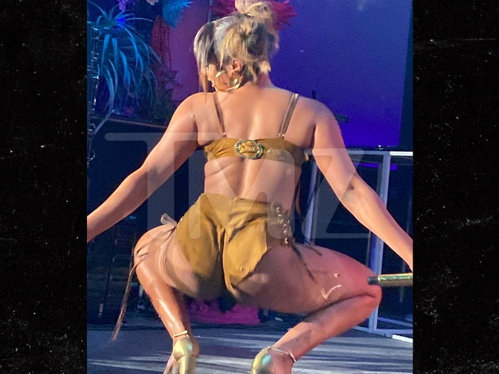 Video: Megan Thee Stallion pours alcohol in fan and twerks at Coachella