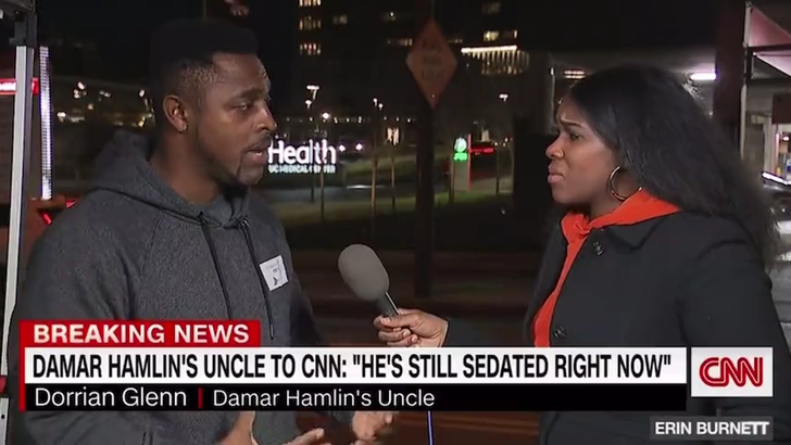 Uncle says Damar Hamlin still 'fighting,' family grateful for