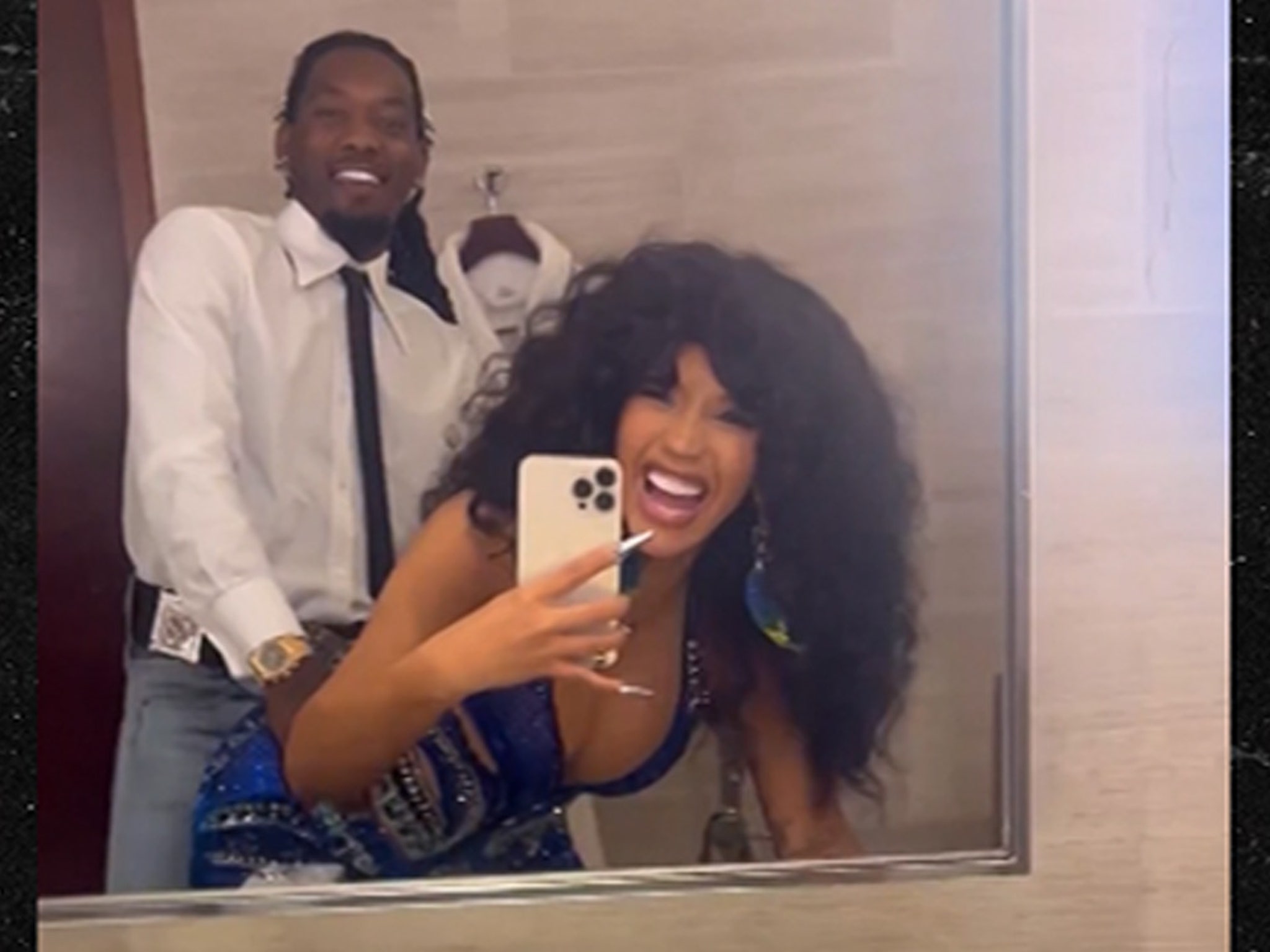 Cardi B, Offset Differ on Date Night Outfits